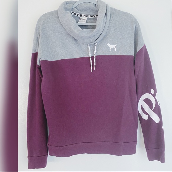 VS PINK Cowl Neck Hoodie - Picture 6 of 9